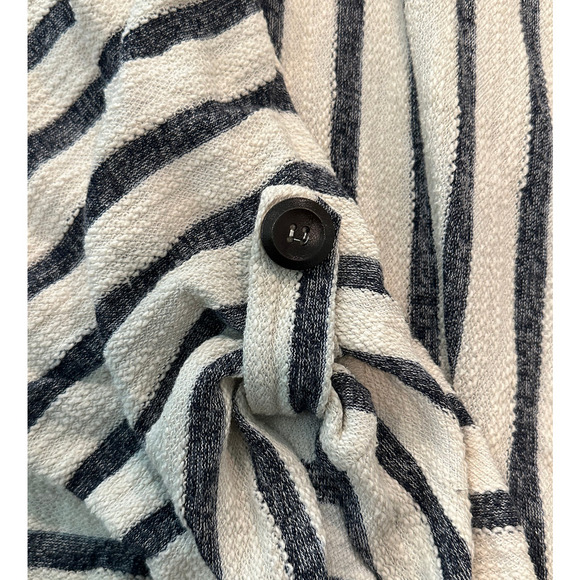 PerSeption Concept Blue & White Short Sleeve Hoodie with Front Pocket size XL - Picture 3 of 5